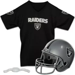 Franklin Sports Kids' Las Vegas Raiders Jersey And Helmet Set