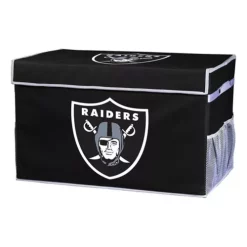 Franklin Sports Las Vegas Raiders Collapsible Footlocker Storage Bin