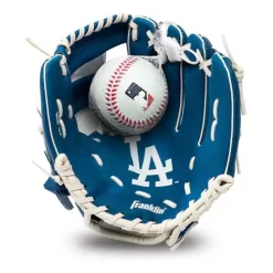 Franklin Sports Los Angeles Dodgers Youth Glove And Ball Set