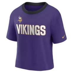 Nike Women's Minnesota Vikings Fan Cropped T-Shirt