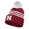 Adidas Nebraska Cornhuskers Three Stripe Beanie -CHAMPRO SHOP 19197948613