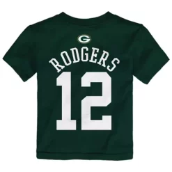 Nike Genuine Outerstuff Kids' Green Bay Packers Aaron Rodgers Name & Number T-Shirt