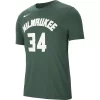 Nike Milwaukee Bucks Giannis Antetokounmpo Dri-FIT Name & Number T-Shirt -CHAMPRO SHOP 19314650311