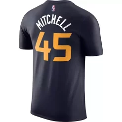 Nike Utah Jazz Donovan Mitchell Dri-FIT Name & Number T-Shirt -CHAMPRO SHOP 19314652057 1