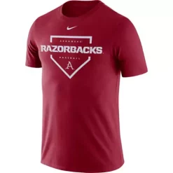 Nike Arkansas Razorbacks Baseball Plate T-Shirt