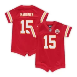 Nike Baby Kansas City Chiefs Patrick Mahomes #15 Romper Jersey