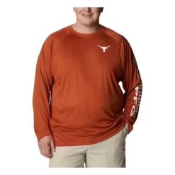 Columbia Texas Longhorns Terminal Tackle Long Sleeve Shirt