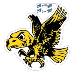 Blue 84 Iowa Hawkeyes Vintage Mascot Logo Sticker