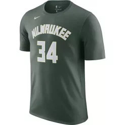 Nike Milwaukee Bucks Giannis Antetokounmpo Name & Number T-Shirt -CHAMPRO SHOP 19427680569