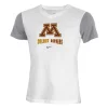 Nike Kids' Minnesota Golden Gophers Colorblock V Neck T-Shirt -CHAMPRO SHOP 19430570914