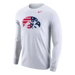 Nike Iowa Hawkeyes USA Patriotic Long Sleeve Shirt
