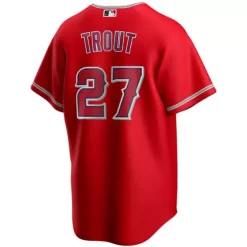 Nike Los Angeles Angels Mike Trout #27 Replica Jersey -CHAMPRO SHOP 19431744034 1