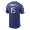 Nike Kansas City Royals Whit Merrifield #15 Name & Number T-Shirt