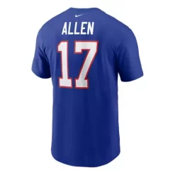 Nike Buffalo Bills Josh Allen #17 Name & Number T-Shirt