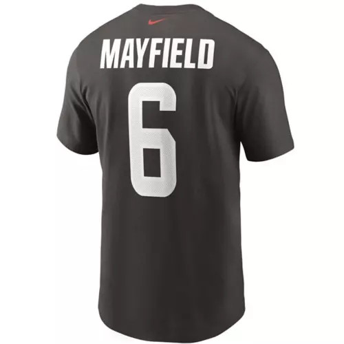 Nike Cleveland Browns Baker Mayfield #6 Name & Number T-Shirt 3 Nike Cleveland Browns Baker Mayfield #6 Name & Number T-Shirt