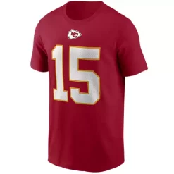 Nike Kansas City Chiefs Patrick Mahomes #15 Name & Number T-Shirt -CHAMPRO SHOP 19431950407