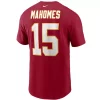 Nike Kansas City Chiefs Patrick Mahomes #15 Name & Number T-Shirt -CHAMPRO SHOP 19431950407 1