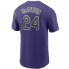 Nike Colorado Rockies Ryan McMahon #24 Name & Number T-Shirt -CHAMPRO SHOP 19432082773