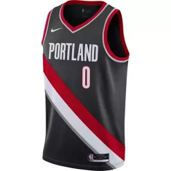 Nike Portland Trail Blazers Damian Lillard #0 Icon Edition Swingman Jersey