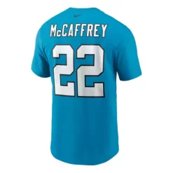 Nike Carolina Panthers Christian McCaffrey #22 Name & Number T-Shirt
