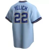 Nike Milwaukee Brewers Christian Yelich #22 Cooperstown Jersey -CHAMPRO SHOP 19453670208