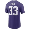 Nike Minnesota Vikings Dalvin Cook #33 Name & Number T-Shirt -CHAMPRO SHOP 19453729664 1