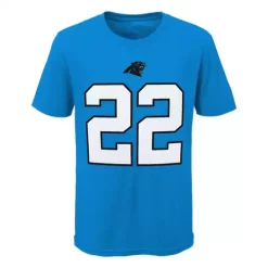 Nike Kids' Carolina Panthers Christian McCaffrey #22 Name & Number T-Shirt -CHAMPRO SHOP 19467497083 2