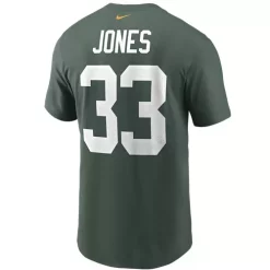 Nike Green Bay Packers Aaron Jones #33 Name & Number T-Shirt