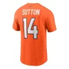 Nike Denver Broncos Courtland Sutton #14 Name & Number T-Shirt