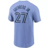 Nike Toronto Blue Jays Vladimir Guerrero Jr. #27 Name & Number T-Shirt