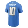 Nike Los Angeles Chargers Justin Herbert #10 Name & Number T-Shirt