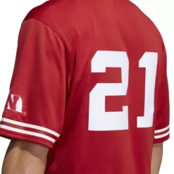 Adidas Nebraska Cornhuskers Replica Baseball Jersey -CHAMPRO SHOP 19481884645 1