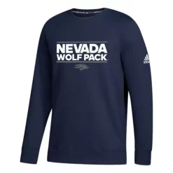 Adidas Women's Nevada Wolf Pack Diamond Crewneck Sweatshirt