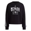 Adidas Women's Nevada Wolf Pack 3 Stripe Crewneck Sweatshirt -CHAMPRO SHOP 19493413723