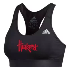 Adidas Women's Nebraska Cornhuskers Logo Sports Bra