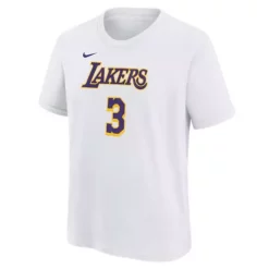 Nike Kids' Los Angeles Lakers Anthony Davis Icon Name & Number T-Shirt -CHAMPRO SHOP 19501130264 1