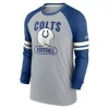 Nike Indianapolis Colts Raglan Long Sleeve Shirt -CHAMPRO SHOP 19513530418
