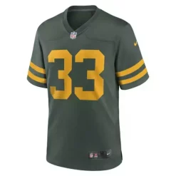 Nike Green Bay Packers Aaron Jones #33 Color Rush Game Jersey -CHAMPRO SHOP 19513744812 1