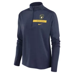 Nike Women's Milwaukee Brewers Primetime 1/4 Zip