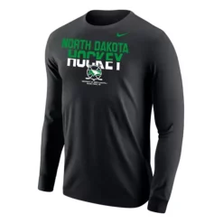Nike North Dakota Fighting Hawks Hockey Block Long Sleeve Shirt