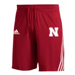 Adidas Nebraska Cornhuskers 3 Stripe Shorts
