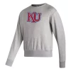 Adidas Kansas Jayhawks Vintage Crewneck Sweatshirt -CHAMPRO SHOP 19573585175
