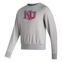 Adidas Kansas Jayhawks Vintage Crewneck Sweatshirt -CHAMPRO SHOP 19573585184
