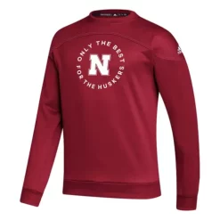 Adidas Nebraska Cornhuskers Sideline Stadium Crewneck Sweatshirt