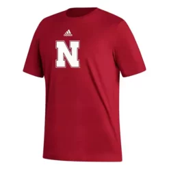 Adidas Nebraska Cornhuskers Logo T-Shirt -CHAMPRO SHOP 19574337528
