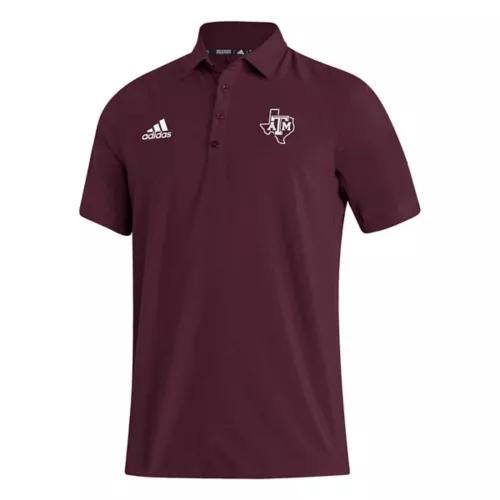 Adidas Texas A&M Aggies Sideline Coaches Polo 3 Adidas Texas A&M Aggies Sideline Coaches Polo