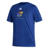 Adidas Kansas Jayhawks Basketball Locker Room Lines T-Shirt -CHAMPRO SHOP 19574398110