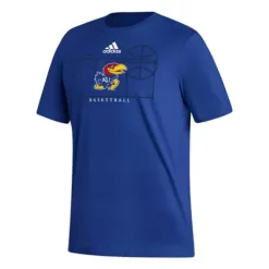 Adidas Kansas Jayhawks Basketball Locker Room Lines T-Shirt