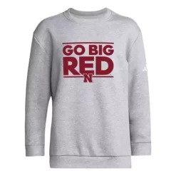Adidas Kids' Nebraska Cornhuskers Go Big Red Crewneck