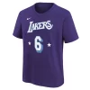 Nike Kids' Los Angeles Lakers Lebron James #6 Mixtape Name & Number T-Shirt -CHAMPRO SHOP 19591323118 1